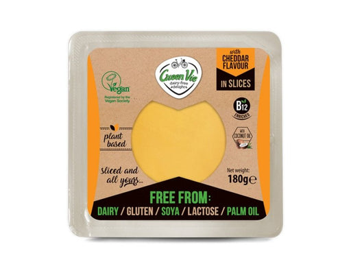 GreenVie vegansk ost i skiver - Cheddarsmag