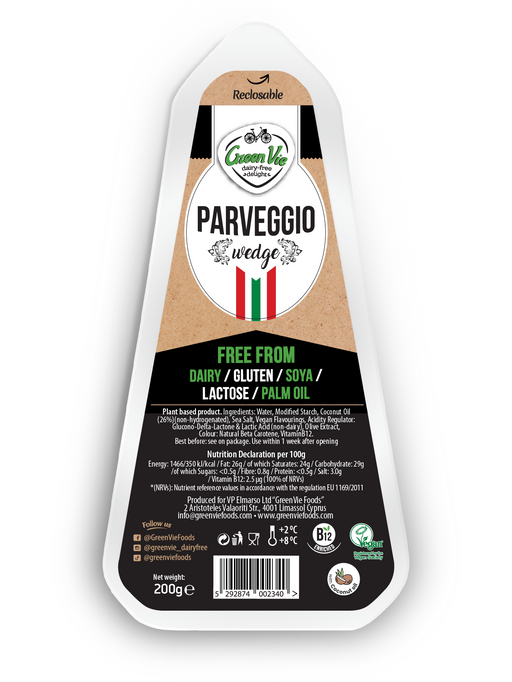GreenVie Parveggio - "Parmesan smag", blok 200g
