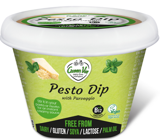 GreenVie Spread Me - Pesto Dip med Parveggio - Vegansk Smøreost 200g