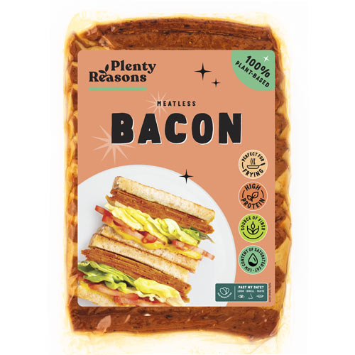 Plenty Reasons, vegansk Bacon 150g (Bedst før 7/5)