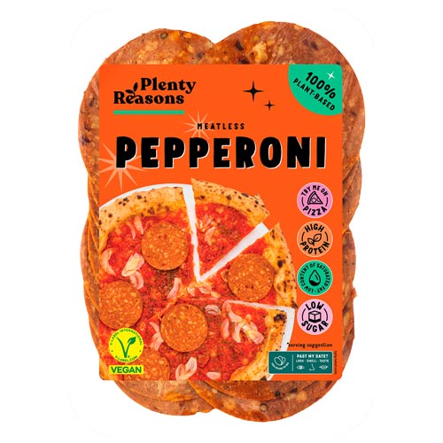 Plenty Reasons - vegansk Pepperoni 100g (Bedst før 7/5)