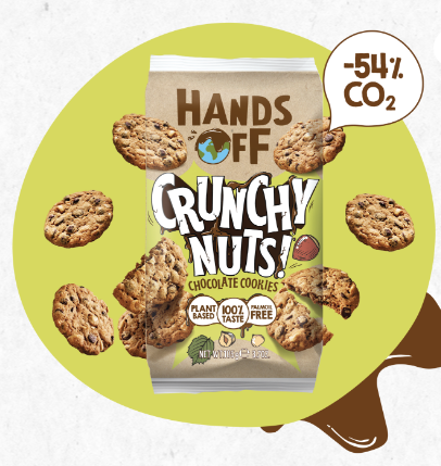 Hands off, Vegansk Crunchy Choco/Nuts småkager, 105g