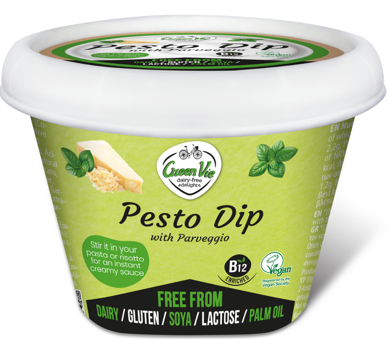 GreenVie Spread Me - Pesto Dip med Parveggio - Vegansk Smøreåst  200g