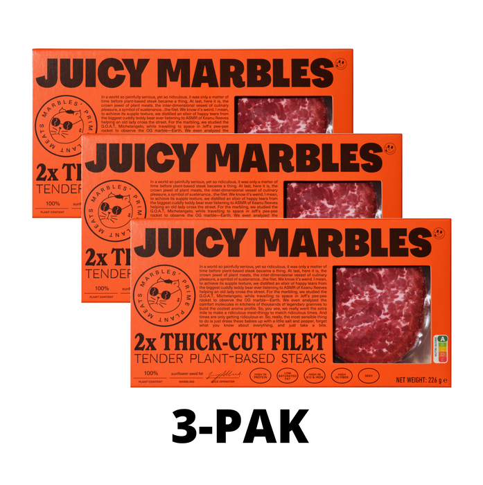 3-pak Juicy Marbles Thick Cut Filet 2stk/226g (6 stk.) SPAR 10%