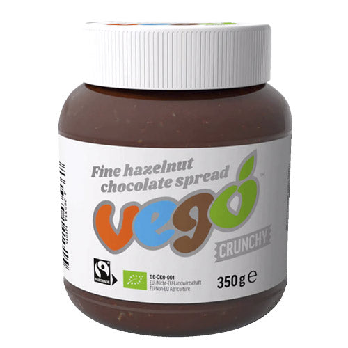 Vego Crunchy Chocolate Spread - "Nutella" m. Hasselnød, 350g, Øko