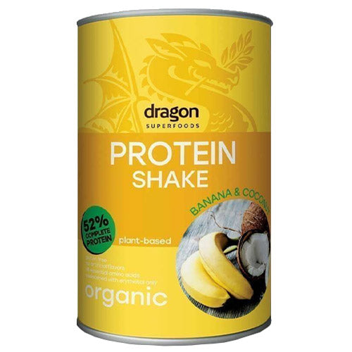Vegansk proteinpulver, banan & kokos, glutenfri, Øko