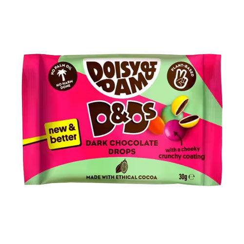 Doisy & Dam veganske chokolade knapper  - snacksize