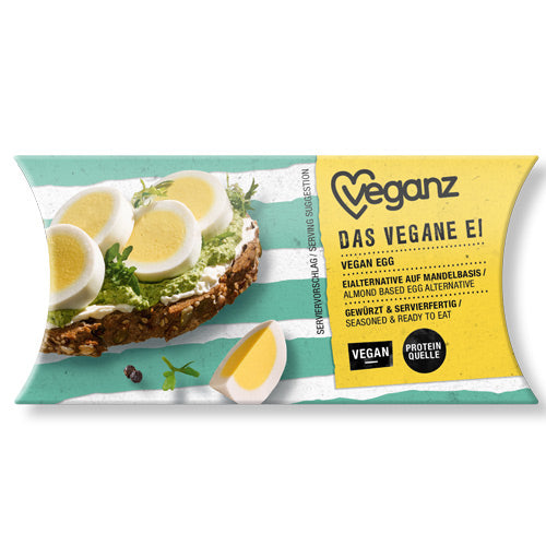 Veganz æg (som et hårdkogt æg)