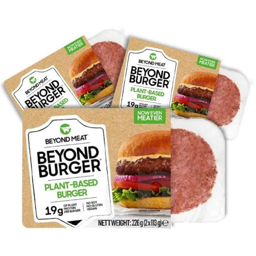 3-PAK Beyond Meat Burgerbøffer, 226g/2stk (holdbarhed - 10 dage i køleskab)