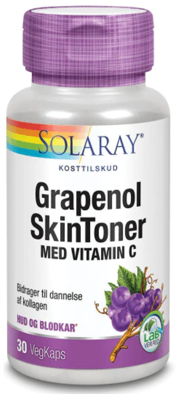 Solaray Grapenol Skintoner,  30kap.