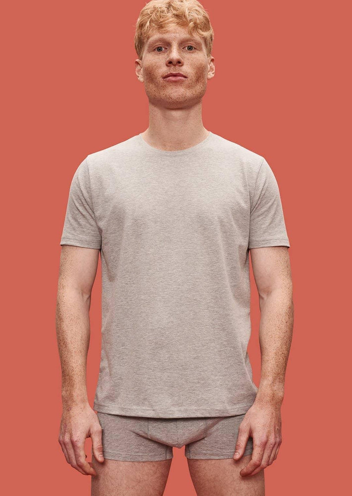 Organic Basics T-shirt til mænd, Grå - GreenOS.dk