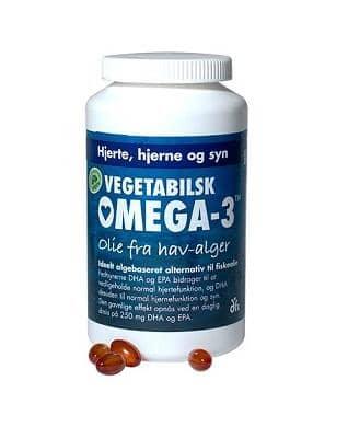 Omega-3 fra vegetabilsk algeolie, 180 kaps. - GreenOS.dk