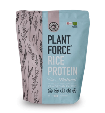 Plantforce Synergy ris protein, øko, Natural 800g (bedst før 26/10)