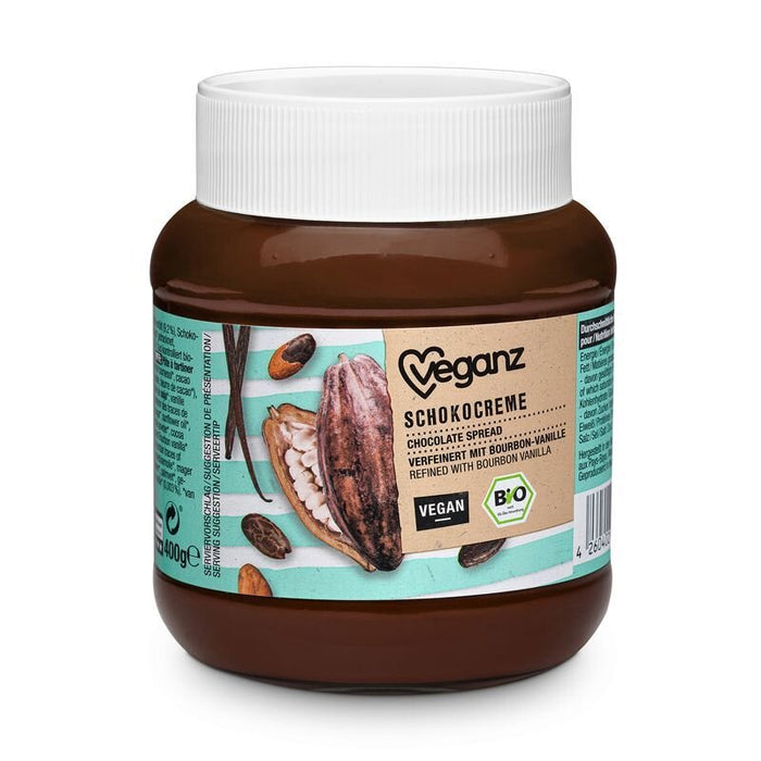 Veganz chokoladesmørepålæg /'Nutella' Økologisk, 400 g.